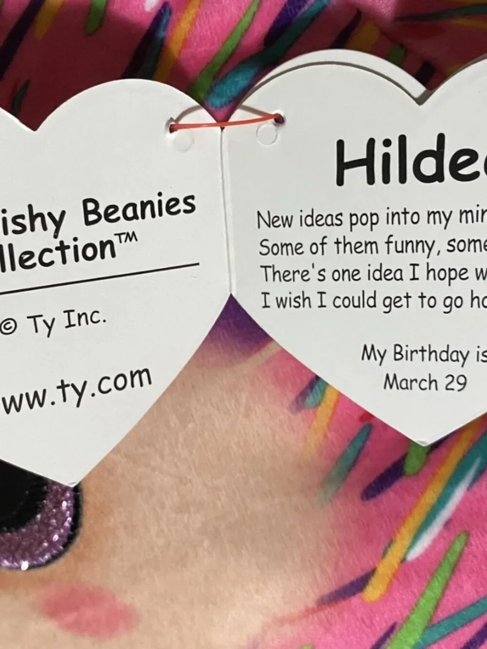 NWT TY Squish-A-Boos Hildee Hedgehog Plush 12